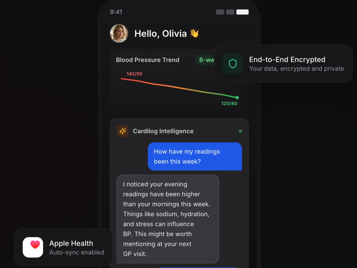 Cardilog app screenshot