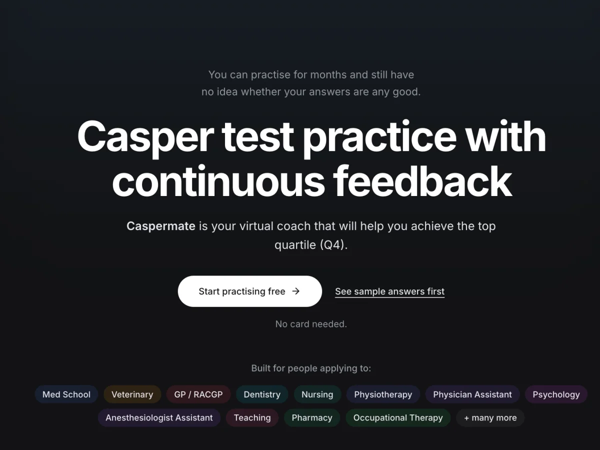 Caspermate app screenshot